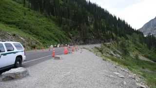 Glacier National Park - Big Bend stopping point for the 2015 fires.
This video was taken on the Going to the Sun Road at the Big Bend stopping point due to the 2015 Reynolds Creek fire.
Taken July 23, 2015 after the road had re-opened to Big Bend on the West side, but still closed from that point to St. Marys on the East side. You can hear the Park Ranger answer some of the questions about the fires if you listen carefully. Glacier National Park - Big Bend stopping point for the 2015 fires.
