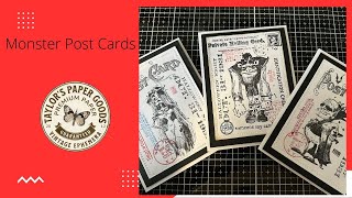 7 Days of Halloween Monster Post Cards Day 7