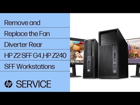 Remove and Replace the Fan Diverter Rear | HP Z2 SFF G4 and HP Z240 SFF Workstations | HP