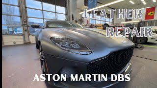 Aston Martin Leather Restoration ( before and after full process) 1978 Aston Martin Leather Seat Covers