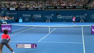 Williams vs Stephens - WTA Brisbane 2013