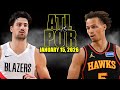 Atlanta Hawks Vs Portland Trail Blazers Full Game Highlights January 15 2026 NBA Season