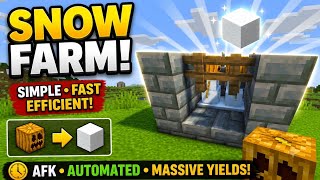 Easy Snow Farm For Minecraft 1.21+/26.1+