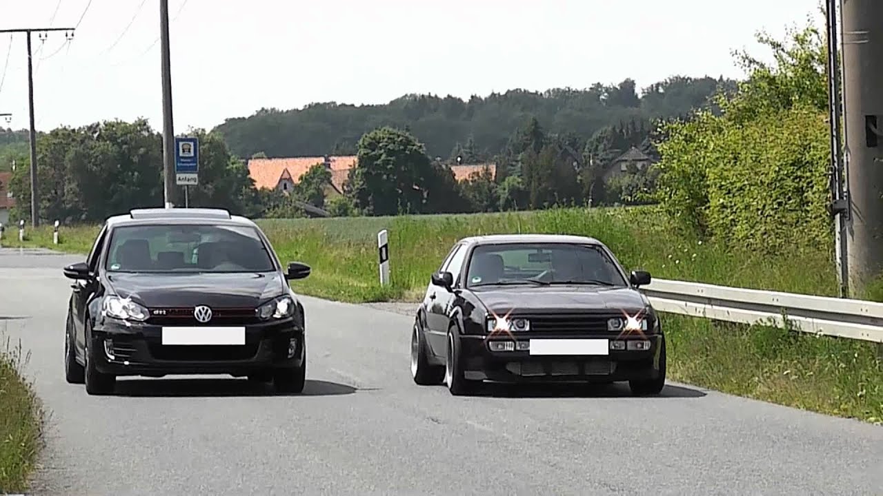 VW Golf R >> Golf VI GTI VS. Corrado G60 220 PS RACE! - YouTube VW Golf R >> Golf VI GTI VS. Corrado G60 220 PS RACE! - YouTube