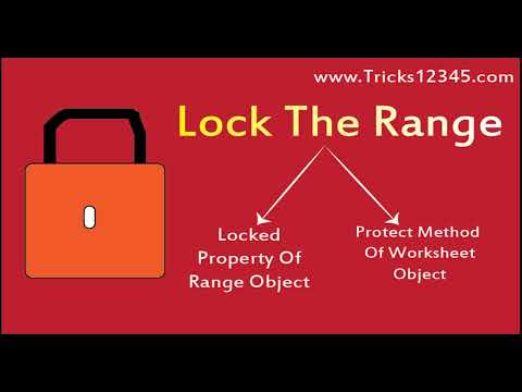 Lock And Unlock The Required Range Using Protect Method Of VBA Macros || VBA Basics || VBAShorts