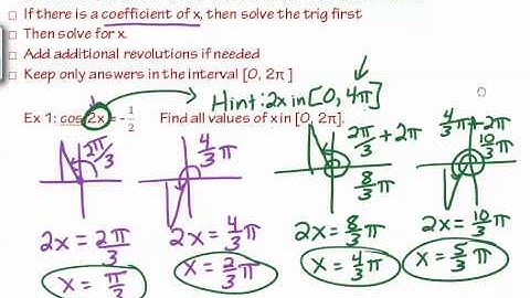 Solving Trig Equations Part 2