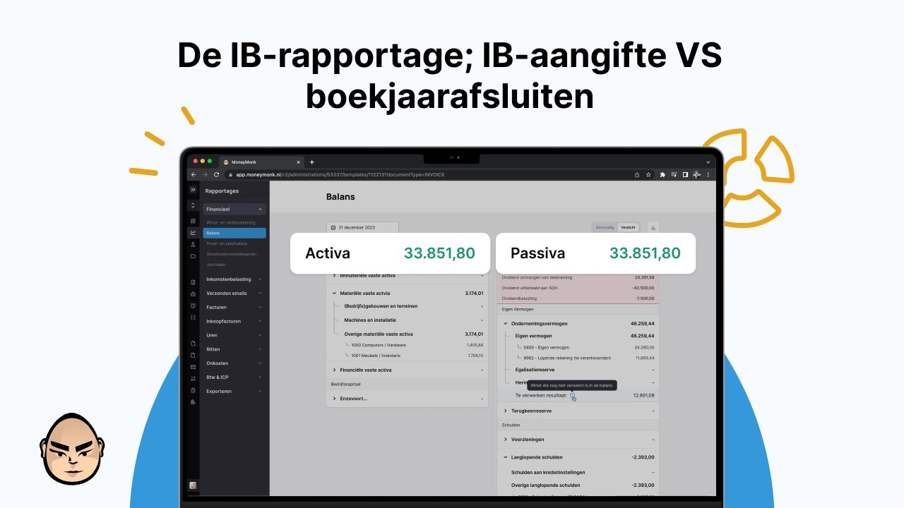 De IB-rapportage; IB-aangifte VS boekjaarafsluiten - YouTube
