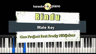 Rindu  Karaoke Male Key  Coo Project Feat Fresly Nikijuluw