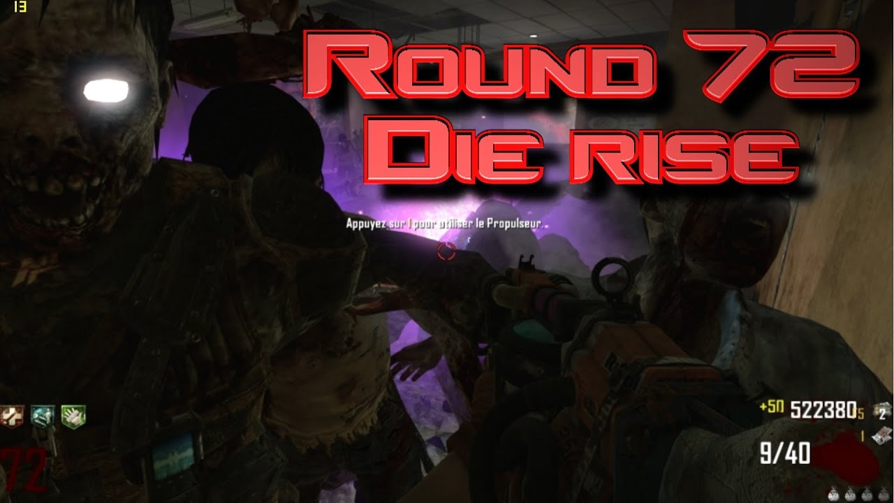 Zombie BO2 : Die rise solo | Round 72 | FAIL !