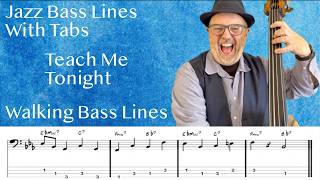 Jazz Bass Lines With Tabs: Walking Bass Tutorial on Teach Me Tonight by Dinah Washington