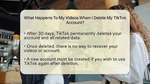 What Happens To My Videos When I Delete My TikTok Account? - Everyday-Networking