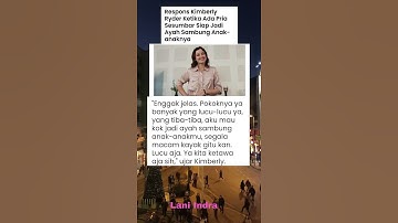 Respons Kimberly Ryder Ketika Ada Pria Sesumbar Siap Jadi Ayah Sambung Anak-anaknya #kimberly