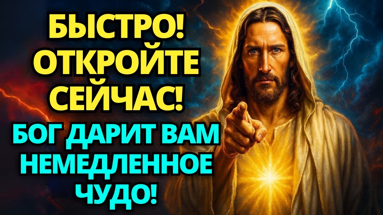 🚨 ОТКРОЙТЕ СЕЙЧАС! БОГ ДАЕТ ВАМ СРОЧНОЕ ЧУДО! НЕ ПРЕЗРЫВАЙТЕ ЭТО! ✝️ ПОСЛАНИЕ ОТ БОГА