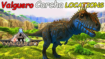 ARK Valguero | BEST Carcharodontosaurus Spawn LOCATIONS
