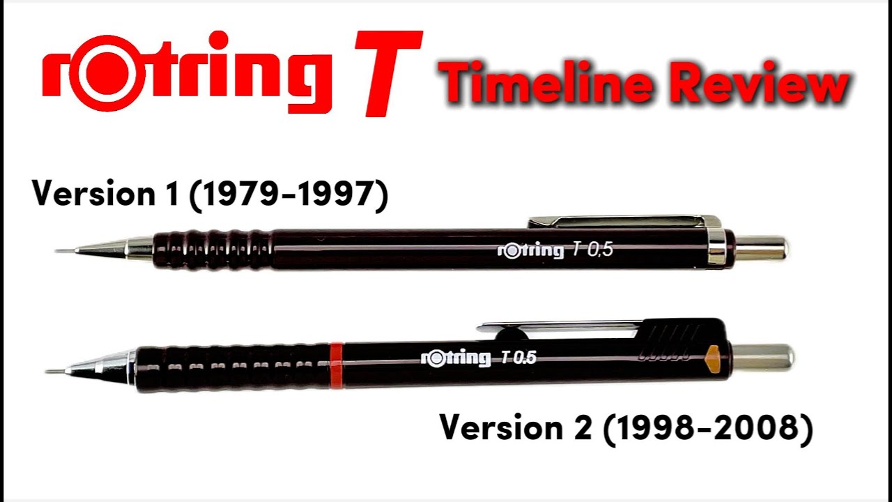 rOtring T: The Incredible History (1979-2008) – Full Timeline