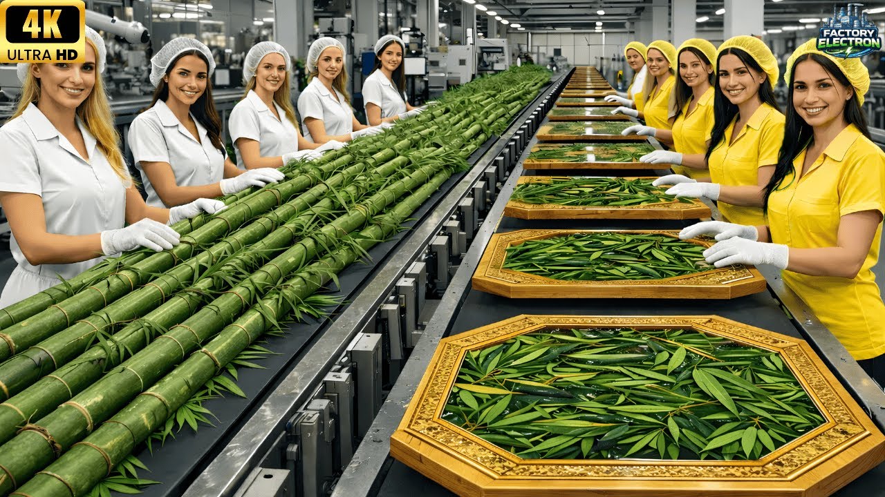 Inside a Modern Bamboo Factory – From Raw Bamboo to Finished Products (Full Process)