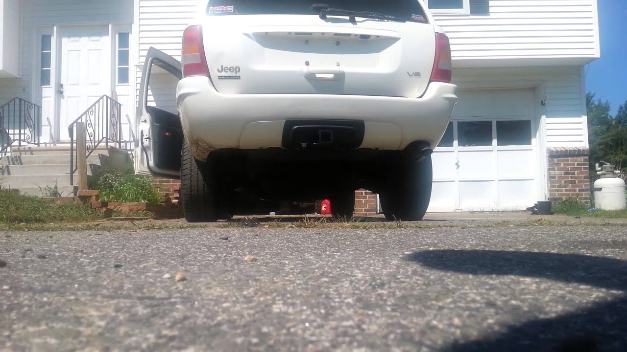 Jeep grand cherokee wj super turbo muffler - YouTube