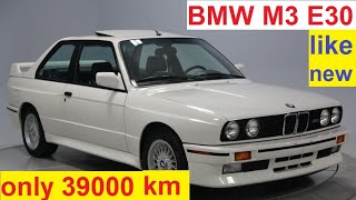 Just 39000 km BMW M3 E30 1990 with S14B23 2.3 liters engin 192 Hp