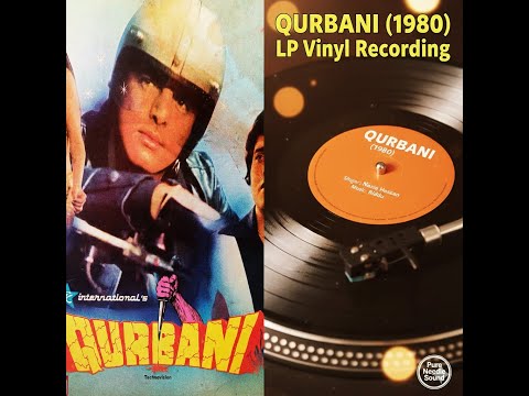 Qurbani Qurbani Vintage Bollywood LP Vinyl Record Qurbani 1980 Kishore Kumar Anwar Aziz Naza 
