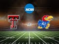 Kansas Jayhawks vs. Texas Tech Red Raiders | NCAA Football Week 9