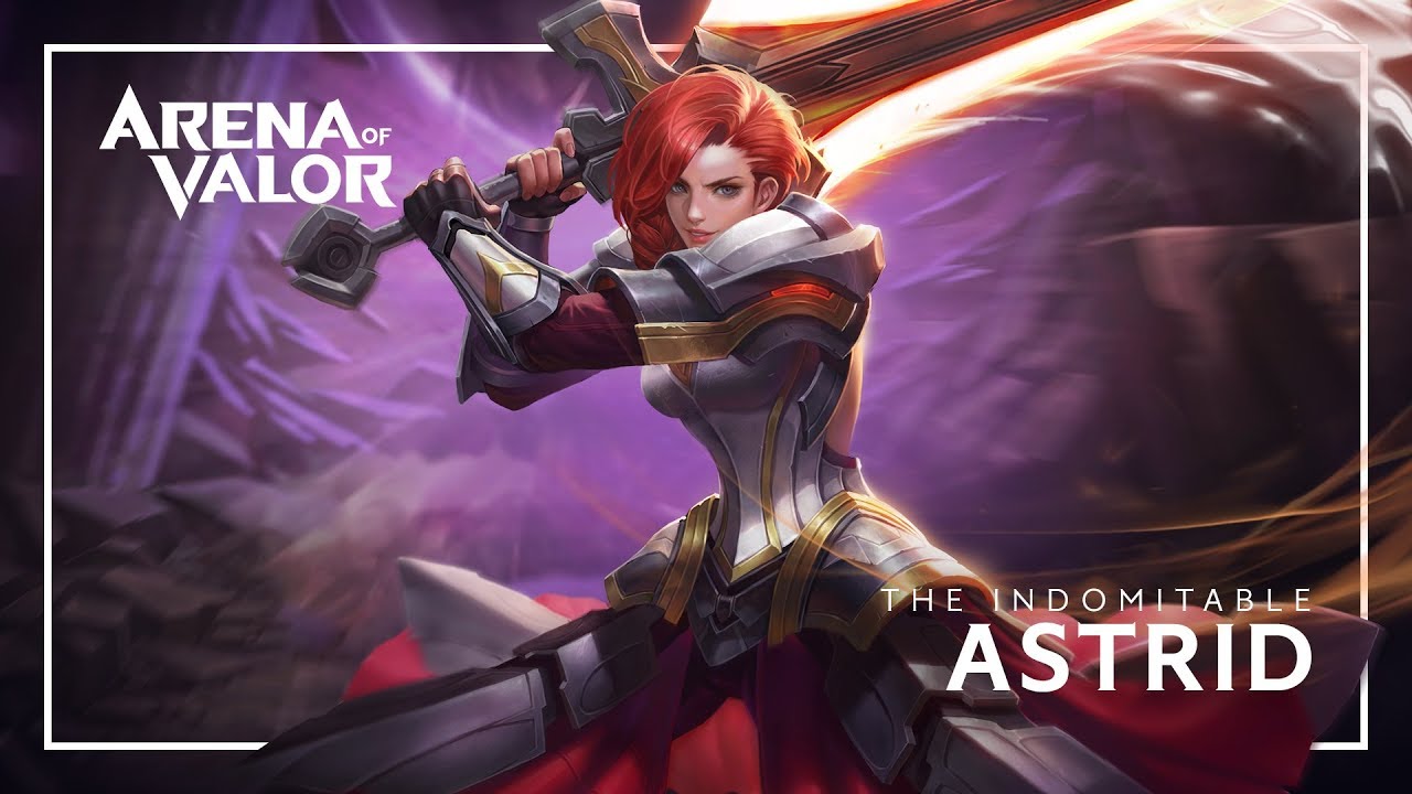 Astrid Hero Spotlight Gameplay Arena Of Valor Clipzuicom