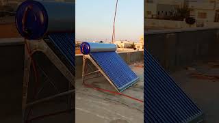 تركيب سخان شمسي 24 انبوب صناعة اردنية من jordanswh للصناعة السخانات الشمسية الأردنية