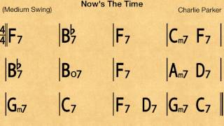 Now's The Time - Backing track / Play-along chords