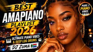  Best Amapiano Playlist 2026  Ultimate Piano Vibes U0026 Deep Log Drums  Dj Zuma 