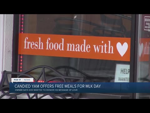 Popular soul food restaurant honoring Dr King with Random Yams of Kindness