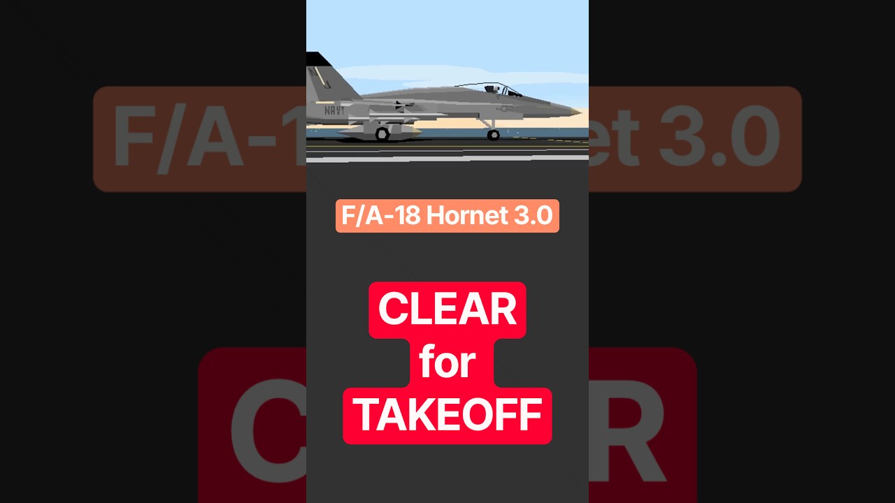 Clear for Takeoff (F/A-18 Hornet 3.0) #retrogaming #macgaming Clear for Takeoff (F/A-18 Hornet 3.0) #retrogaming #macgaming