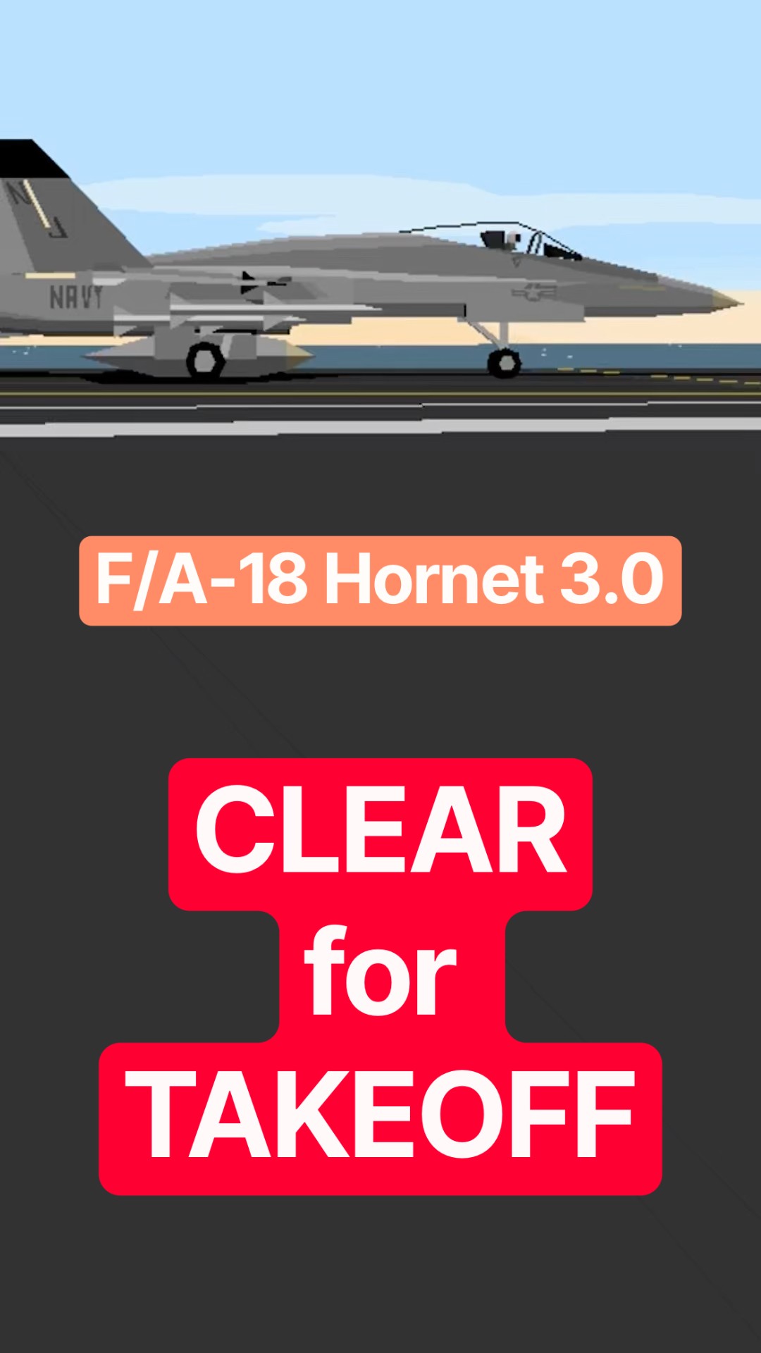 Clear for Takeoff (F/A-18 Hornet 3.0) #retrogaming #macgaming