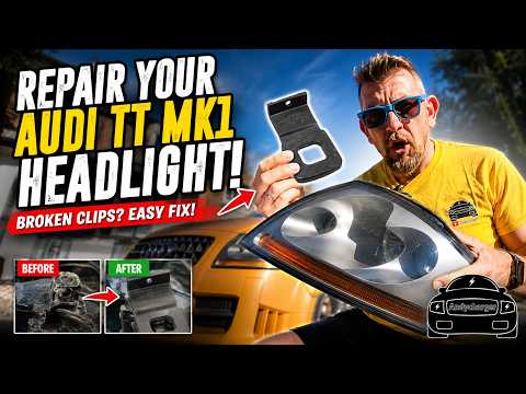 DON'T REPLACE Your Audi TT Mk1 Headlight! This Broken Clip CAN Be Fixed!