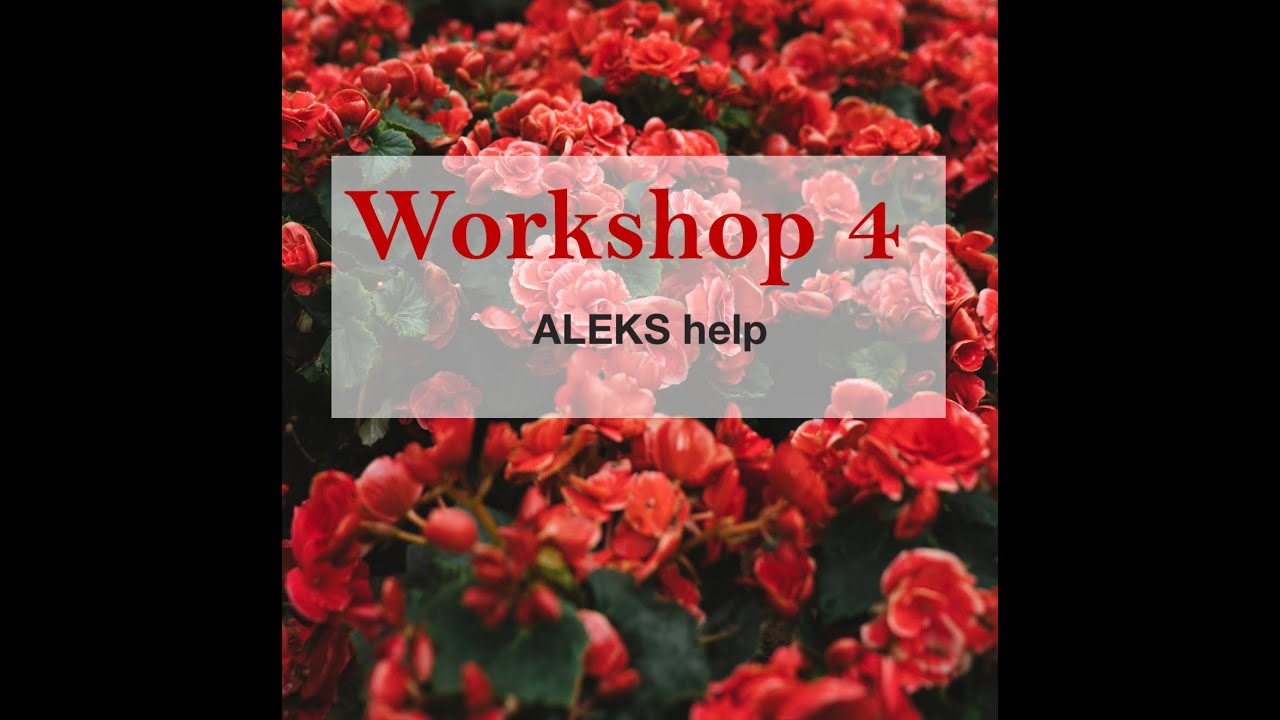 4 ALEKS help YouTube