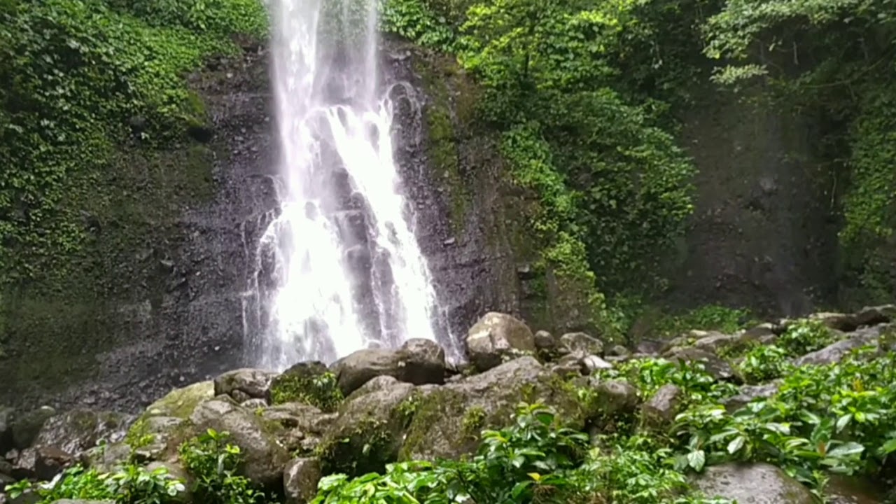 Air Terjun di kaki gunung Rajabasa - YouTube