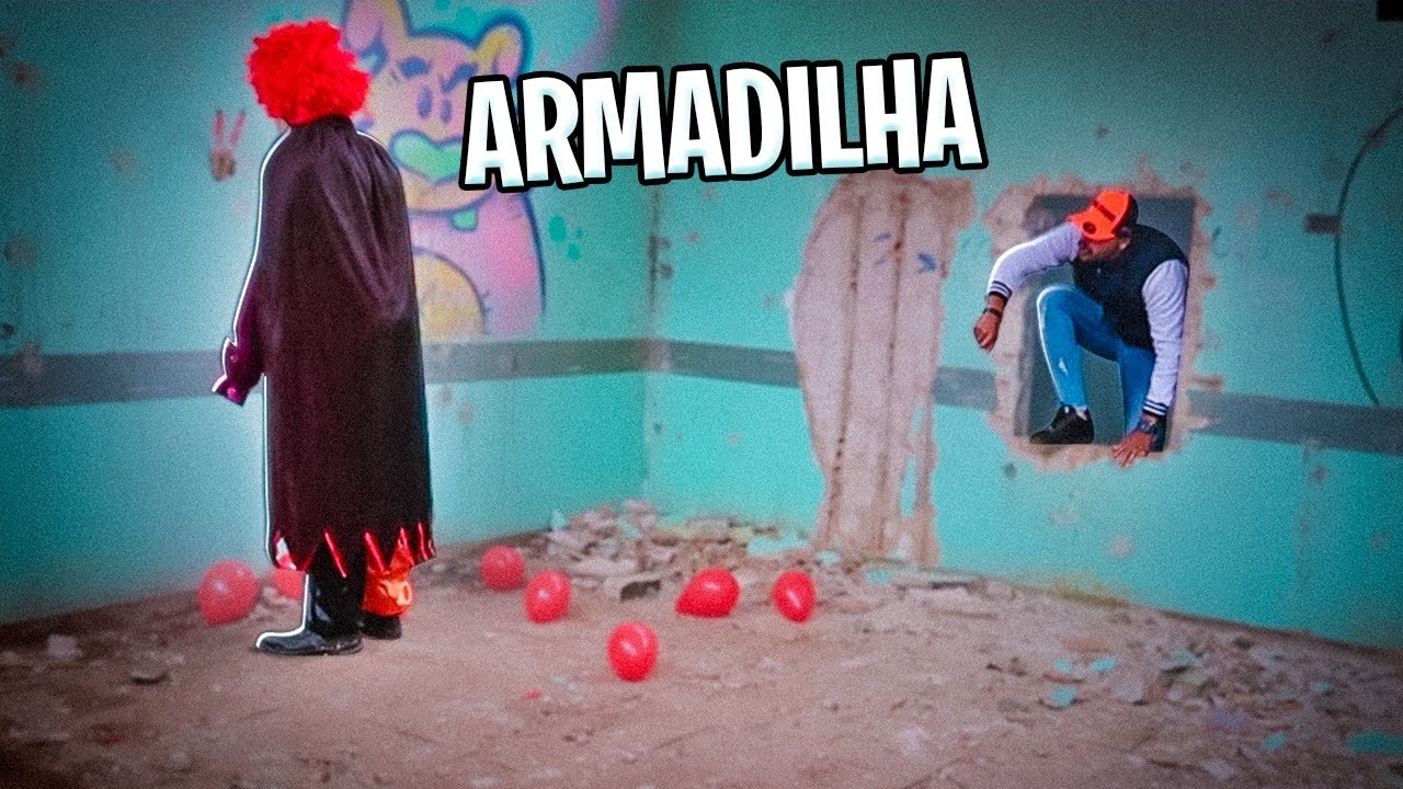 FIZEMOS UMA ARMADILHA PARA O PALHAÇO MISTERIOSO 😱 * meu papai caiu no chão *