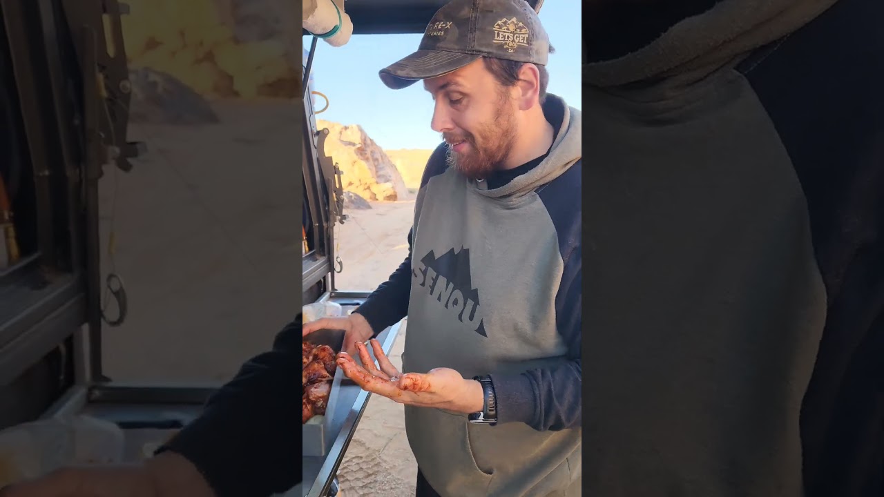 Cooking on the trail. Road chef 12v oven for the win. 