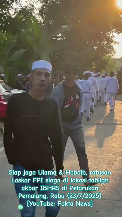 KEREN! RATUSAN LASKAR FPI SIAGA DI PEMALANG KAWAL HABIB RIZIEQ #fpi #pemalang #pengajian #habaib