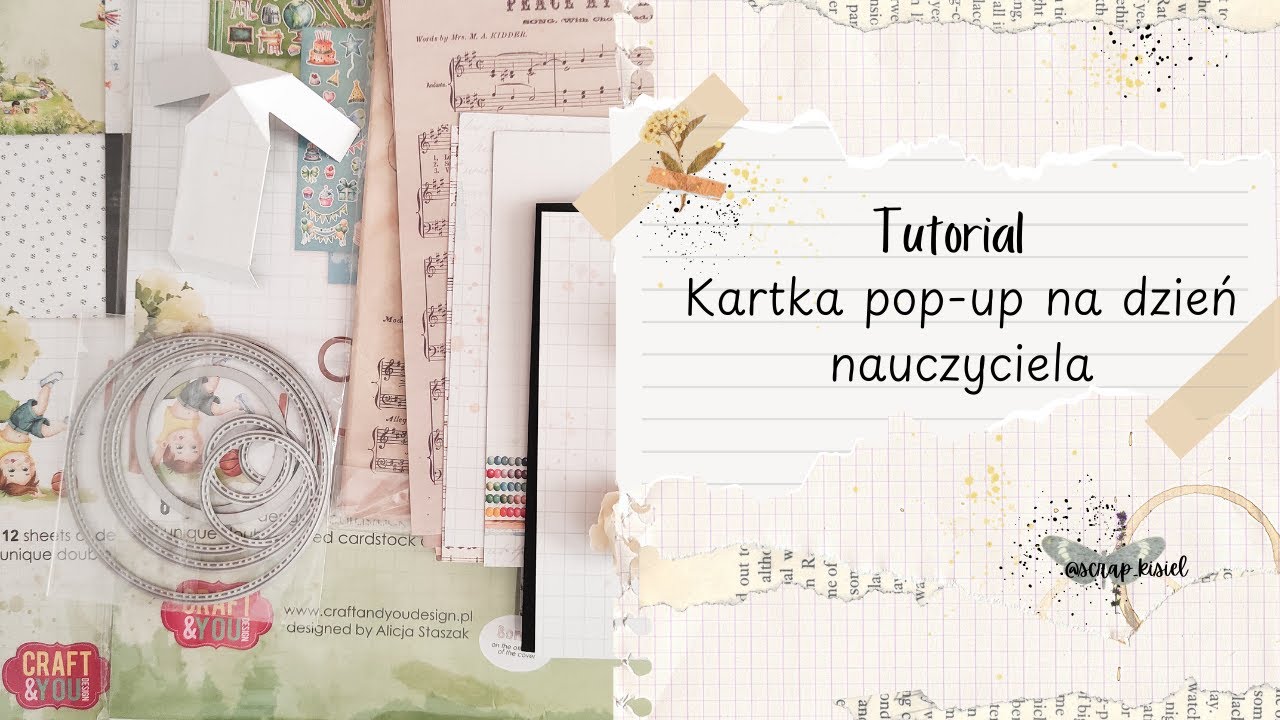 Tutorial kartka pop-up na dzień nauczyciela | interaktywna kartka #popup #popupcard #kartka