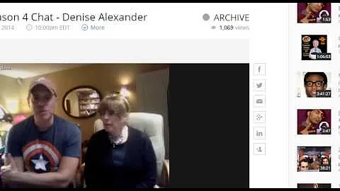 Steve Silverman - Denise Alexander Chat with fans