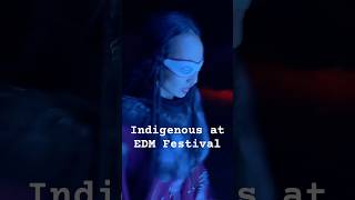 Indigenous at EDM festival #snowraven #indigenous #throatsinging #dance #dancevideo #dancers #sakha