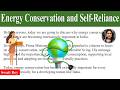 Energy Conservation and Self-Reliance in India | Importance of Sustainable Living