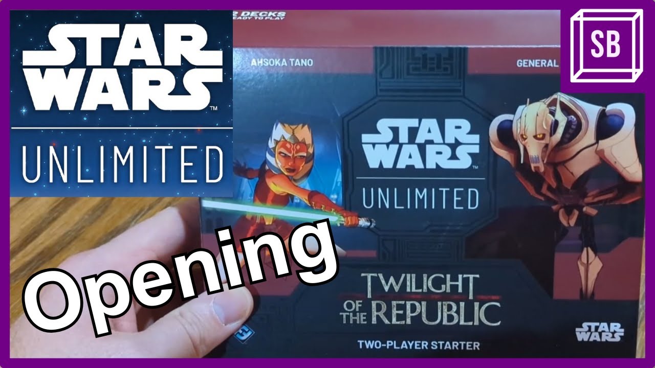 Star Wars Unlimited Twilight of the Republic Starter Set Unboxing