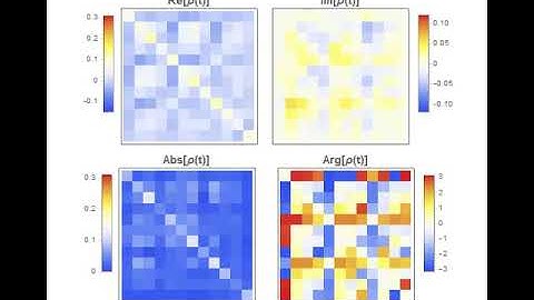 Density matrix evolution of coupled qutrit and ququad.