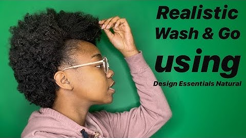 Realistic Wash & Go Using Design Essentials Natural