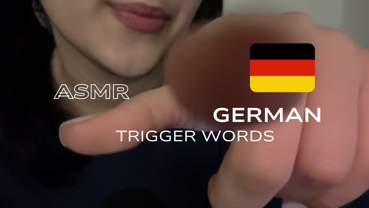 ASMR 🇩🇪 german trigger words (mouth sounds)