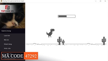 Mã code 47279. Winform C# - Phần mềm quản lý bán thức ăn nhanh | Topcode.vn