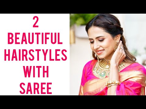 Saree ke liye Bahot hi EASY Juda Hairstyle 🌸 | Kiran World | Bun Hairstyle  for saree #hairstyle - YouTube