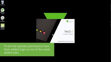 Net2 Software - Creating Operators