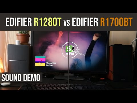 Edifier R1280T vs Edifier R1700BT Sound demo