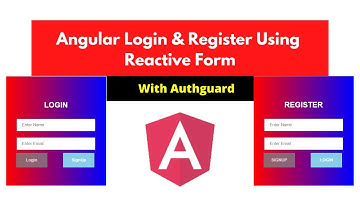 Angular Login & Register Using Reactive Forms | Angular 12 | NSCODE